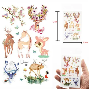 Body Art Waterproof Temporary Tattoos Paper For Children And Women Lovely Cartoon Deer Design Small Tattoo Sticker
Body Art Waterproof Temporary Tattoos Paper For Children And Women Lovely Cartoon Deer Design Small Tattoo Sticker