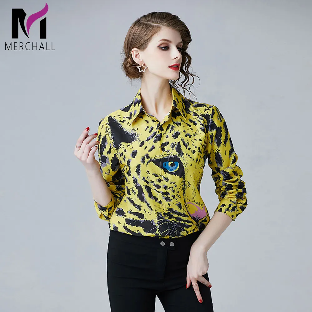 Merchall 2019 Spring Blouses Women High Quality Long Sleeve Casual Shirt Runway Fashion Leopard Floral Printed Chiffon Blouse
Merchall 2019 Spring Blouses Women High Quality Long Sleeve Casual Shirt Runway Fashion Leopard Floral Printed Chiffon Blouse