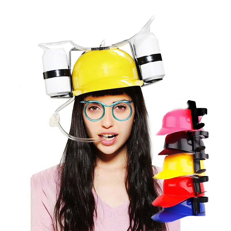 Adjustable Fun Unique Party Game Beer Soda Can Straw Holder Drinking Hard Hat Helmet Black
Adjustable Fun Unique Party Game Beer Soda Can Straw Holder Drinking Hard Hat Helmet Black