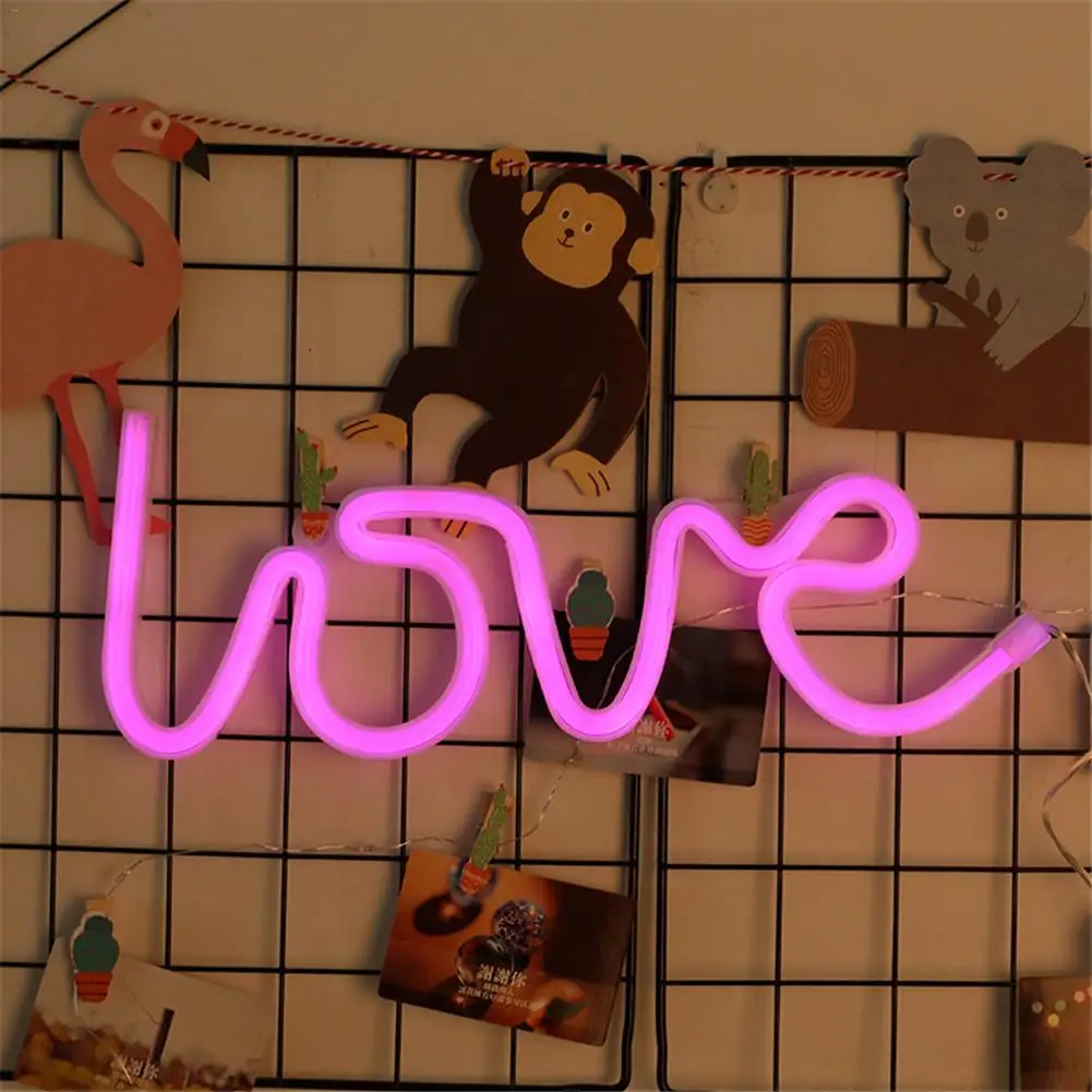 Neon Sign Light LED USB LOVE Shape Design Room Wall Party Art Decorations Ornament Coffee Bar Mural Crafts Home Decor Lamp
Neon Sign Light LED USB LOVE Shape Design Room Wall Party Art Decorations Ornament Coffee Bar Mural Crafts Home Decor Lamp
