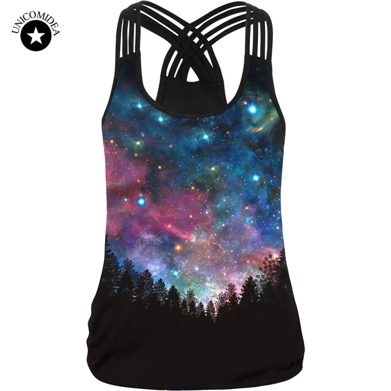 3D Galaxy Printed Women Top Fitness Camisole Tank Tops Sleeveless T Shirts Tees Gothic Punk Rock Sporting Clothes Strap Vest
3D Galaxy Printed Women Top Fitness Camisole Tank Tops Sleeveless T Shirts Tees Gothic Punk Rock Sporting Clothes Strap Vest
