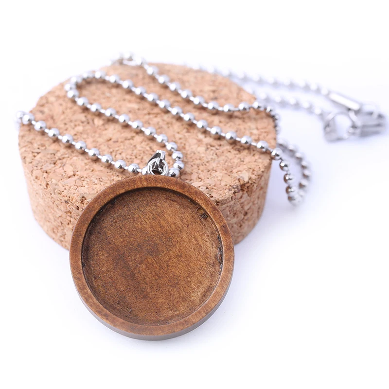 shukaki 5pcs fit 25mm round cabochon blank wood base settings diy necklace trays with ball chain for jewelry pendant making
shukaki 5pcs fit 25mm round cabochon blank wood base settings diy necklace trays with ball chain for jewelry pendant making