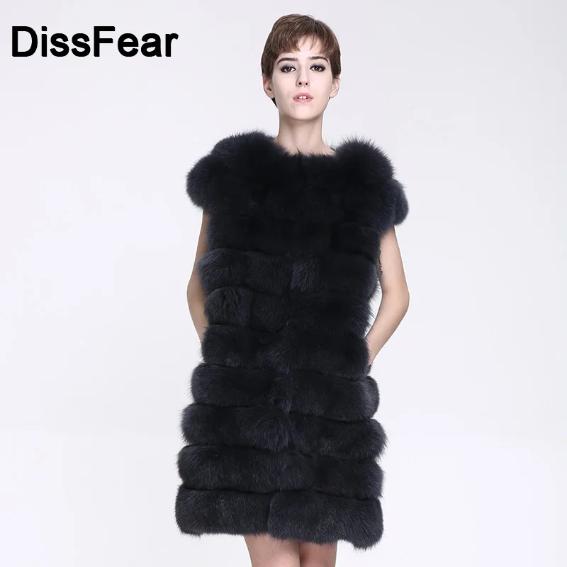 Hot Sale Real Fox Fur Vest Short Sleeve Dark Gray Fashion Women Winter Genuine Fur Leather Jacket Overcoat Lady O-Neck Vest Coat
Hot Sale Real Fox Fur Vest Short Sleeve Dark Gray Fashion Women Winter Genuine Fur Leather Jacket Overcoat Lady O-Neck Vest Coat