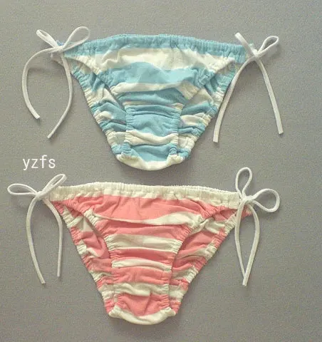 MIKU Blue and white striped Lace briefs female COS Japanese Lace underwear cotton japan trade original Lace knickers
MIKU Blue and white striped Lace briefs female COS Japanese Lace underwear cotton japan trade original Lace knickers