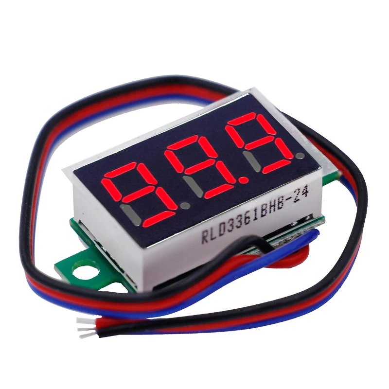 Mini 0.36 inch DC 0-200v 3 wires Digital Red LED 3 bits Display Panel Voltage Meter Voltmeter tester 40%off
Mini 0.36 inch DC 0-200v 3 wires Digital Red LED 3 bits Display Panel Voltage Meter Voltmeter tester 40%off