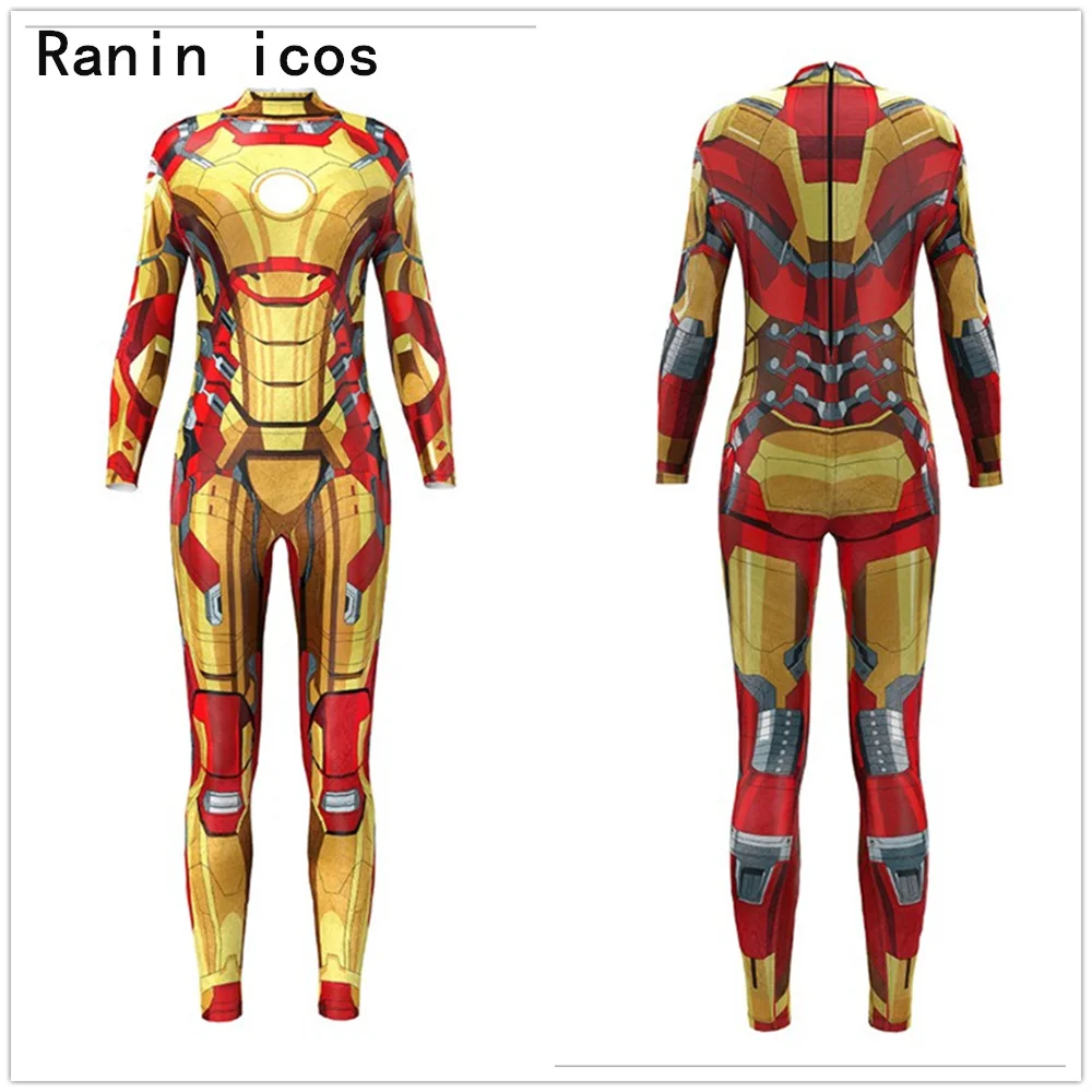Iron Man Jumpsuit Catsuit Sexy Cosplay Costumes Superhero Halloween Women Spandex Lycra Bodysuit Fancy Dress
Iron Man Jumpsuit Catsuit Sexy Cosplay Costumes Superhero Halloween Women Spandex Lycra Bodysuit Fancy Dress