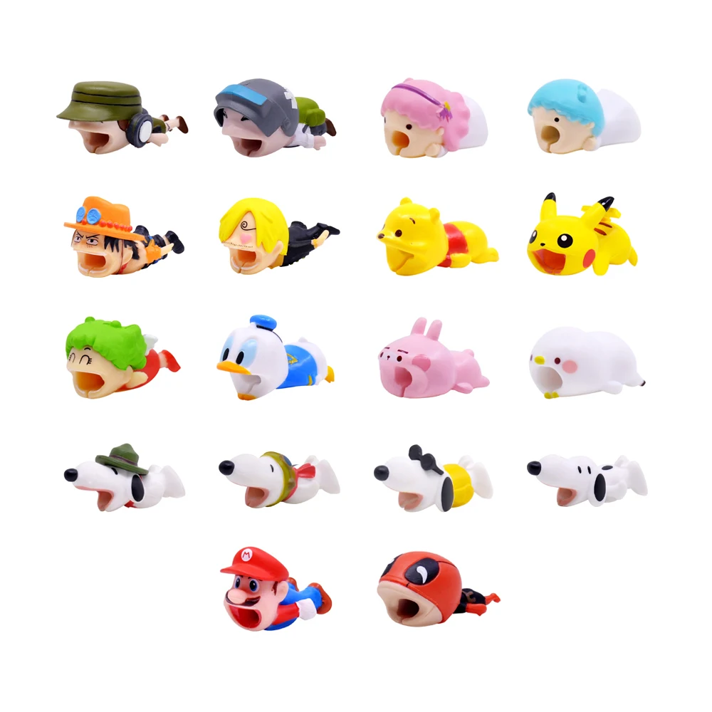 CHIPAL Cute Cartoon Bite Animal Cable Protector For iPhone USB Data Cable Winder Anime Bites Chompers Organizer Phone Holder
CHIPAL Cute Cartoon Bite Animal Cable Protector For iPhone USB Data Cable Winder Anime Bites Chompers Organizer Phone Holder