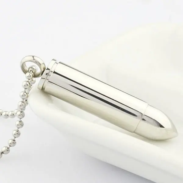 Personality Cool Pure Titanium Steel Man & Woman Bullet Shape Pendant Necklace Charm Chain Jewelry Gift Hot
Personality Cool Pure Titanium Steel Man & Woman Bullet Shape Pendant Necklace Charm Chain Jewelry Gift Hot