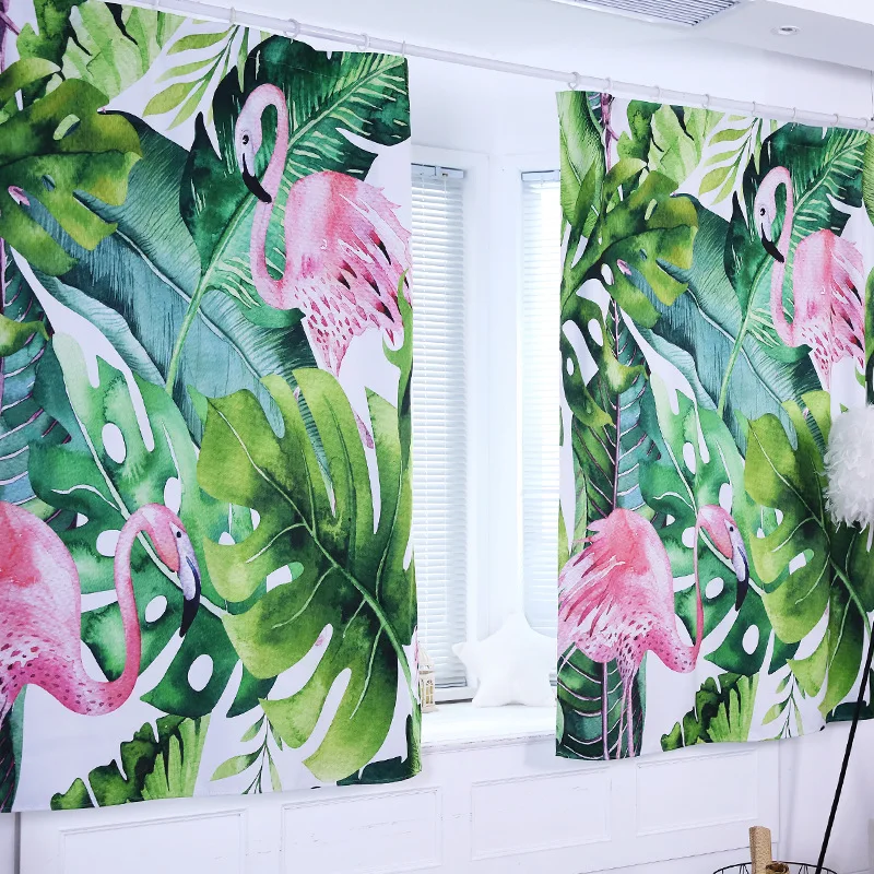 Nordic Flamingo Curtains Blackout Short Curtains Digital Printing Plants Curtain for Living Room Bedroom Kids Room Window Decor
Nordic Flamingo Curtains Blackout Short Curtains Digital Printing Plants Curtain for Living Room Bedroom Kids Room Window Decor
