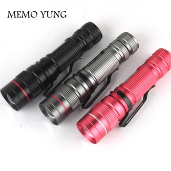 

7W CREE Mini LED Flashlight ZOOM 2000LM Waterproof Lanterna LED 3 Modes Zoomable Torch AA 14500 battery Flashlight Linterna