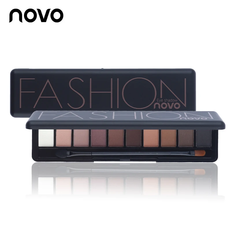 NOVO Brand Fashion 10 Colors Shimmer Matte Eye Shadow Makeup Palette Light Eyeshadow Natural Make Up Cosmetics Set With Brush
NOVO Brand Fashion 10 Colors Shimmer Matte Eye Shadow Makeup Palette Light Eyeshadow Natural Make Up Cosmetics Set With Brush