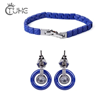 Ceramic Jewelry Stainless Steel Never Fade Ceramic Jewelry Sets For Women Wedding Earring Bracelet Sets Jewelry for Women Gift 
Ceramic Jewelry Stainless Steel Never Fade Ceramic Jewelry Sets For Women Wedding Earring Bracelet Sets Jewelry for Women Gift