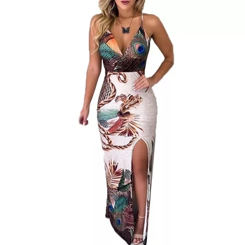 Women Maxi skirt Peacock Feather Print Thigh Slit Slip skirt Sexy Party Summer skirts Backless Ladis skirt plus size
Women Maxi skirt Peacock Feather Print Thigh Slit Slip skirt Sexy Party Summer skirts Backless Ladis skirt plus size