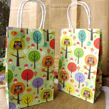 20Pcs- Owl & Tree deisgn Paper bag with handles, Cute Owl Party Favor Gift Bag Paper Bag 21x13x8cm 
20Pcs- Owl & Tree deisgn Paper bag with handles, Cute Owl Party Favor Gift Bag Paper Bag 21x13x8cm
