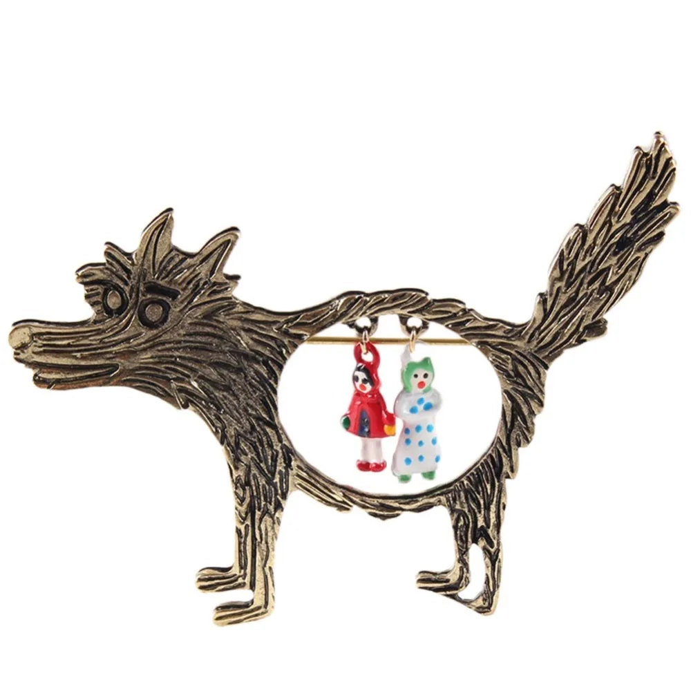2017New Fashion 1pcs Vintage Wolf Brooch jewelry Little Red Riding Hood Unique Epaulette Brooches drop shipping
2017New Fashion 1pcs Vintage Wolf Brooch jewelry Little Red Riding Hood Unique Epaulette Brooches drop shipping