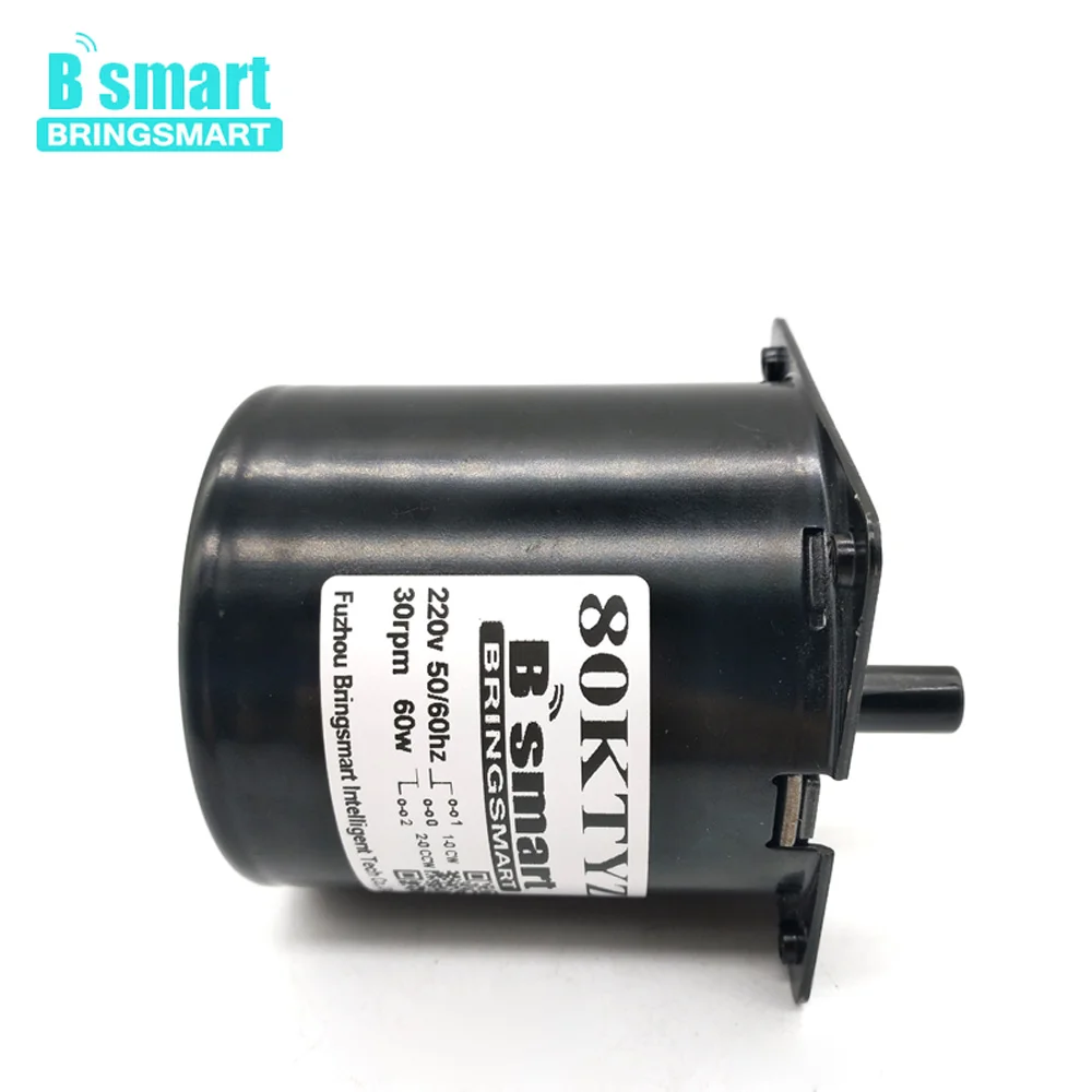 Bringsmart 80KTYZ AC High Torque Speed Powerful Adjustable Low Noise Synchronous Motor 220V Slow Speed Electric Motor For DIY
Bringsmart 80KTYZ AC High Torque Speed Powerful Adjustable Low Noise Synchronous Motor 220V Slow Speed Electric Motor For DIY