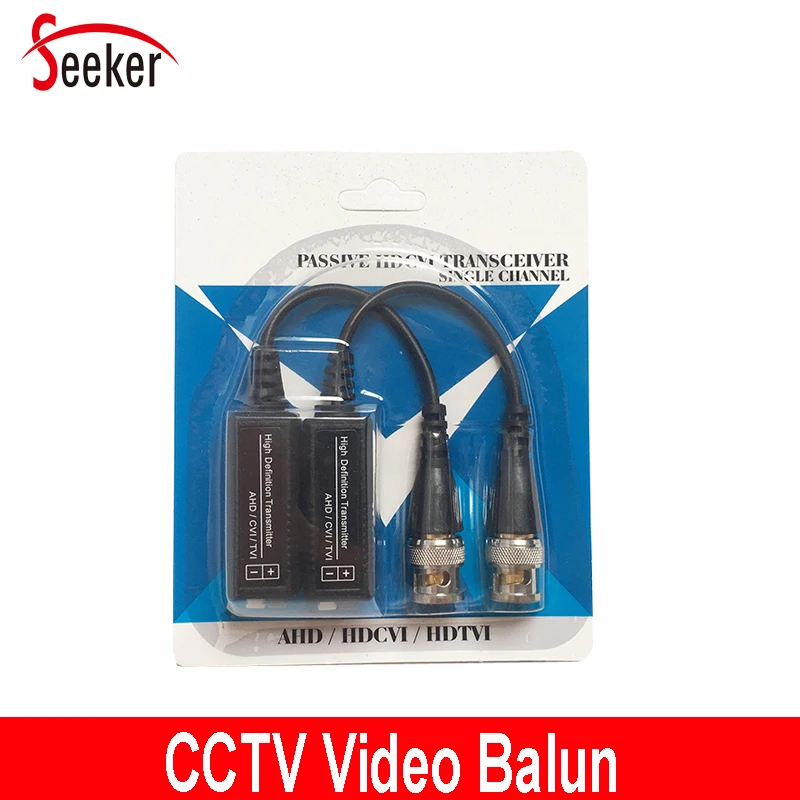 

2pcs/lot HD 720P/1080P Passive Transceivers CCTV Balun UTP Cat5/5e/6 BNC Connectors for CCTV HDTVI HDCVI AHD Camera System