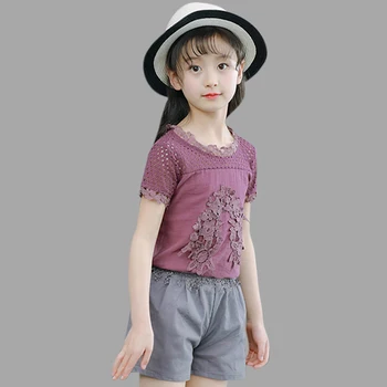 Children's Clothing For Girls Summer Clothes For Children Lace Floral Shirt+Short Pants Teen Children Clothes 4 6 8 10 12 Years
Children's Clothing For Girls Summer Clothes For Children Lace Floral Shirt+Short Pants Teen Children Clothes 4 6 8 10 12 Years