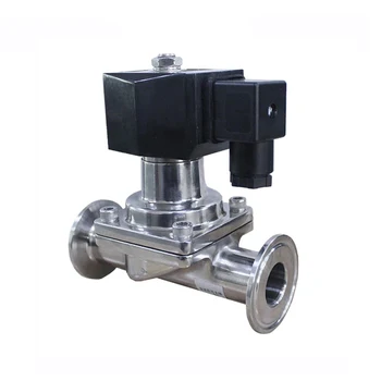 1/2 inch Sanitary Electric Solenoid Valve Tri Clamp Connection Stainless Steel 304 PTFE Sealing Normally Closed
1/2 inch Sanitary Electric Solenoid Valve Tri Clamp Connection Stainless Steel 304 PTFE Sealing Normally Closed