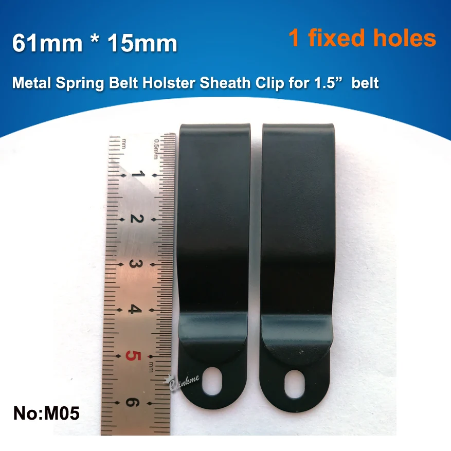 2pcs/bag,15mm * 61mm Metal Spring Belt Holster Sheath Clip for Kydex with screws(EAM)
2pcs/bag,15mm * 61mm Metal Spring Belt Holster Sheath Clip for Kydex with screws(EAM)