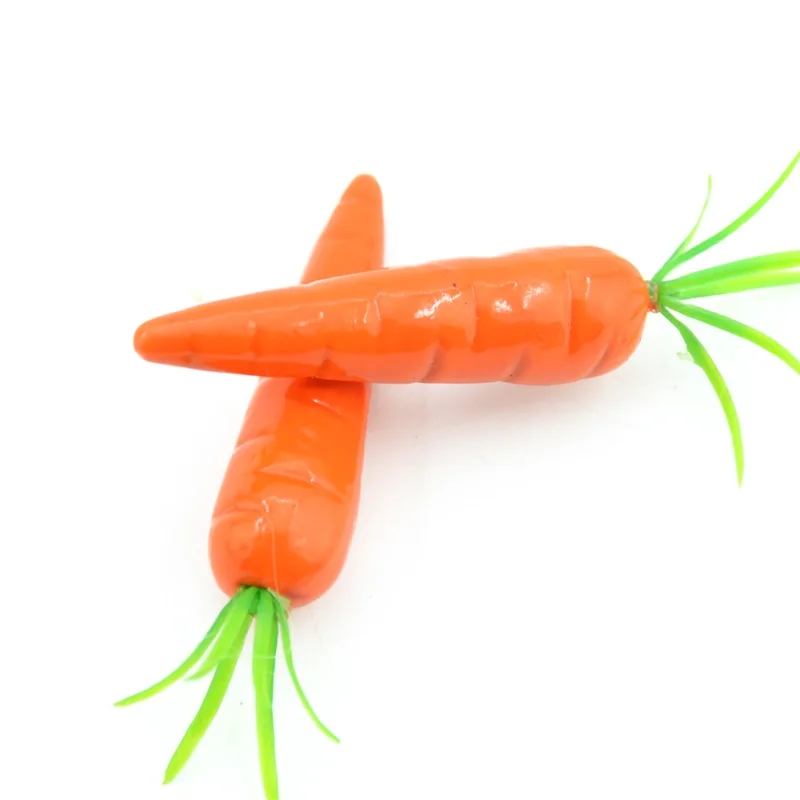 Дешевые 30 штук морковь Мини Искусственный пластик пена фрукты и овощи ягоды