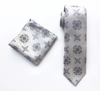 8cm Classic Men Necktie Set High Quality Woven Silver Gray Floral Necktie with Handkerchief
8cm Classic Men Necktie Set High Quality Woven Silver Gray Floral Necktie with Handkerchief