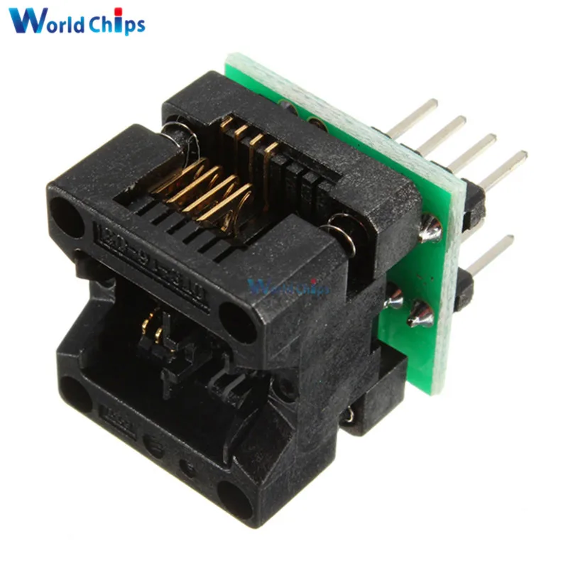 SOIC8 SOP8 to DIP8 EZ Programmer Adapter Socket Converter Module 150mil Output Power Adapter With 150mil Connector
SOIC8 SOP8 to DIP8 EZ Programmer Adapter Socket Converter Module 150mil Output Power Adapter With 150mil Connector