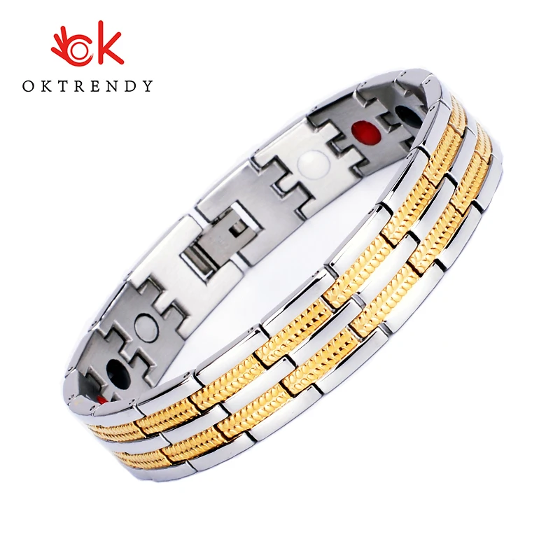 Oktrendy Bio Magnet Energy Bracelet for Men Golf Bracelets Titanium Steel Link Chain Wristband Magnetic Power Pulseira
Oktrendy Bio Magnet Energy Bracelet for Men Golf Bracelets Titanium Steel Link Chain Wristband Magnetic Power Pulseira