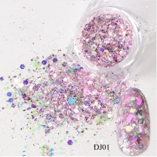 1 Box Nail Mermaid Glitter Flakes Sparkly 3D Hexagon Colorful Sequins Spangles Polish Manicure Nails Art Decorations
1 Box Nail Mermaid Glitter Flakes Sparkly 3D Hexagon Colorful Sequins Spangles Polish Manicure Nails Art Decorations