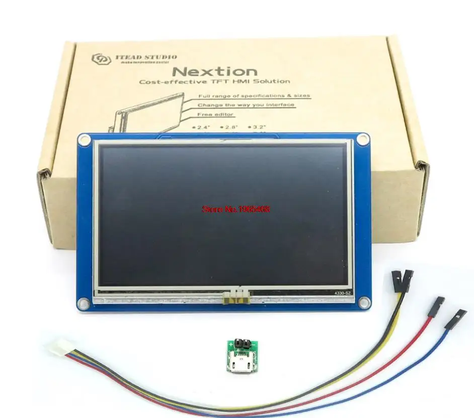 

Nextion 4.3 HMI Intelligent Smart USART UART Serial Touch TFT LCD Panel Display Module For Raspberry Pi 2 A + B + ARD Kits