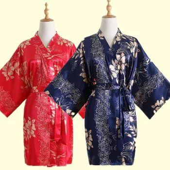 Silk Satin Wedding Bride bridegroom Robe Floral Bathrobe Short Kimono Robe Night Robe Bath Robe Fashion Dressing lovers Gown
Silk Satin Wedding Bride bridegroom Robe Floral Bathrobe Short Kimono Robe Night Robe Bath Robe Fashion Dressing lovers Gown