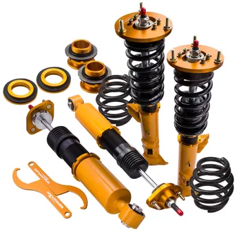 4pcs Coilover Suspension Damper Spring Front Rear Absorber 24 Way Damper Height Adjustable Coilover for BMW E36 Series 1991-1999
4pcs Coilover Suspension Damper Spring Front Rear Absorber 24 Way Damper Height Adjustable Coilover for BMW E36 Series 1991-1999