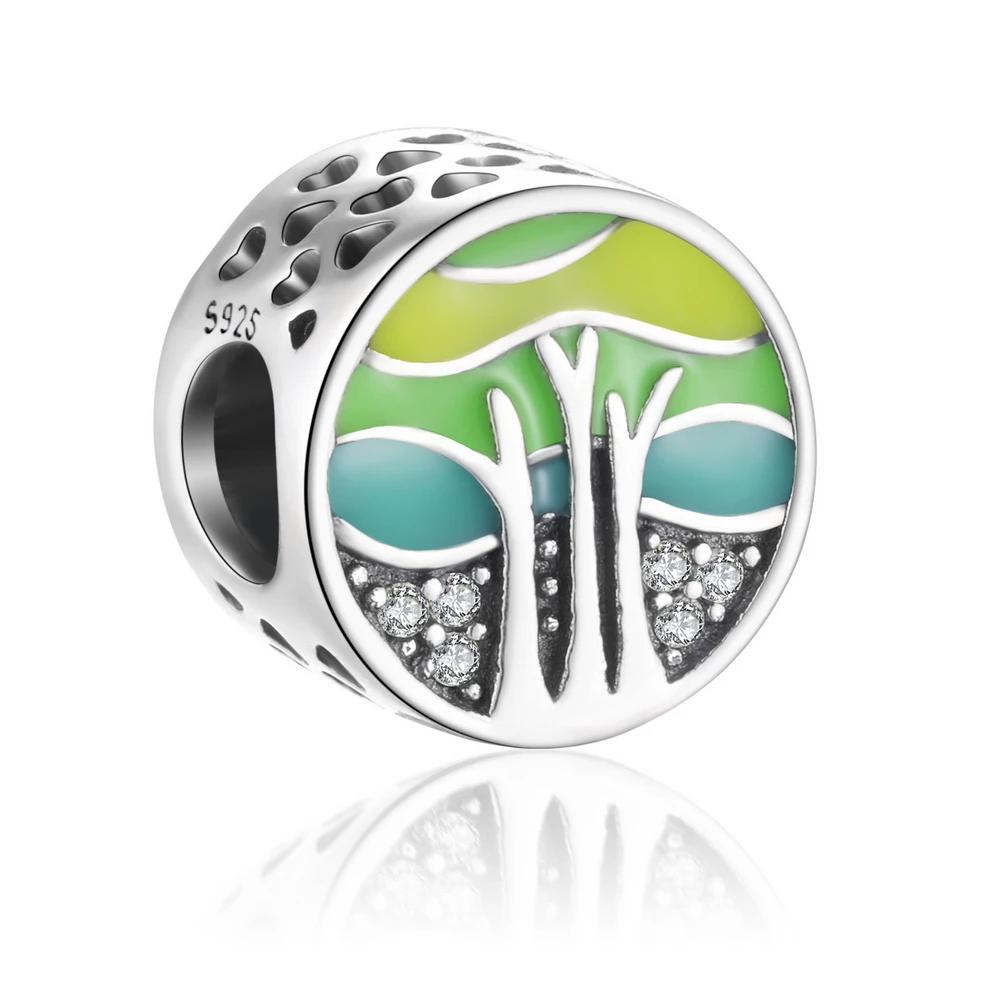 ZMZY New Design Original 100% 925 Sterling Silver Charms Spring Tree Life Enamel Beads Fit Pandora Bracelets DIY Jewelry
ZMZY New Design Original 100% 925 Sterling Silver Charms Spring Tree Life Enamel Beads Fit Pandora Bracelets DIY Jewelry