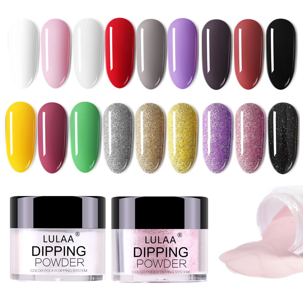 LULAA Dipping Nail Powders Gradient French Nail Natural Color Holographic Glitter Powder Without Lamp Cure DIY Nail Art Tools
LULAA Dipping Nail Powders Gradient French Nail Natural Color Holographic Glitter Powder Without Lamp Cure DIY Nail Art Tools