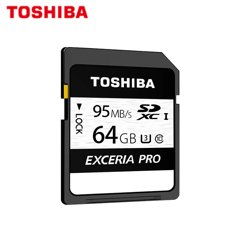 

TOSHIBA EXCERIA PRO SD Card 128GB 64GB 32GB Class 10 UHS-I U3 SDHC SDXC Carte SD Memory Card Support 4K Ultra HD video capture