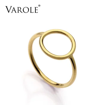 VAROLE Brand New Gold Color Simple Circle Rings For Women Party Finger Ring Female Fashion Girl Prevent Allergy Jewelry
VAROLE Brand New Gold Color Simple Circle Rings For Women Party Finger Ring Female Fashion Girl Prevent Allergy Jewelry