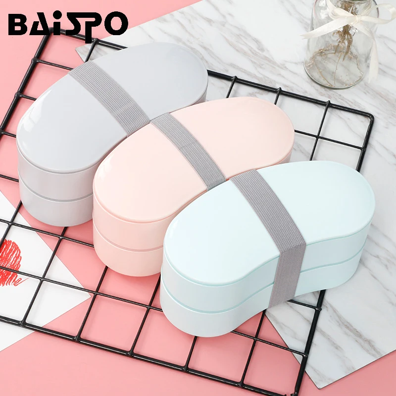 Baispo 800ml Food Grade Health Care Material Lunch Box Double Plastic Lunch Box Anti-scalding 3Color Tableware Storage Container
Baispo 800ml Food Grade Health Care Material Lunch Box Double Plastic Lunch Box Anti-scalding 3Color Tableware Storage Container