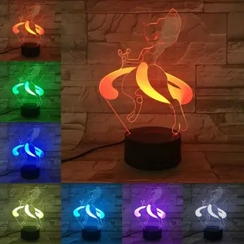 Cartoon Mewtwo 3D Lamp Pokemon Game Figures Illusion Night Light LED Bulb Multicolor Children's Gift Kid Toy Gadgets Table Desk
Cartoon Mewtwo 3D Lamp Pokemon Game Figures Illusion Night Light LED Bulb Multicolor Children's Gift Kid Toy Gadgets Table Desk