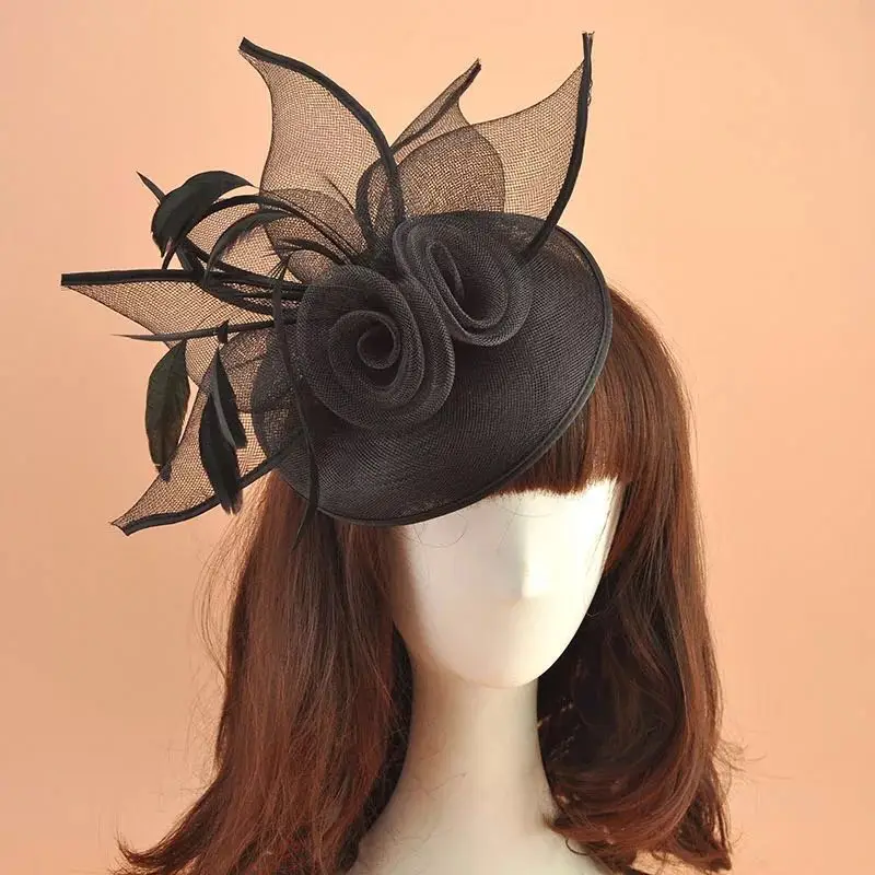 Women Cocktail Fascinator Elegant Ladies Royal Sinamay Fascinator Hat Women Feather Hat Wedding Party Festival hair accessories
Women Cocktail Fascinator Elegant Ladies Royal Sinamay Fascinator Hat Women Feather Hat Wedding Party Festival hair accessories