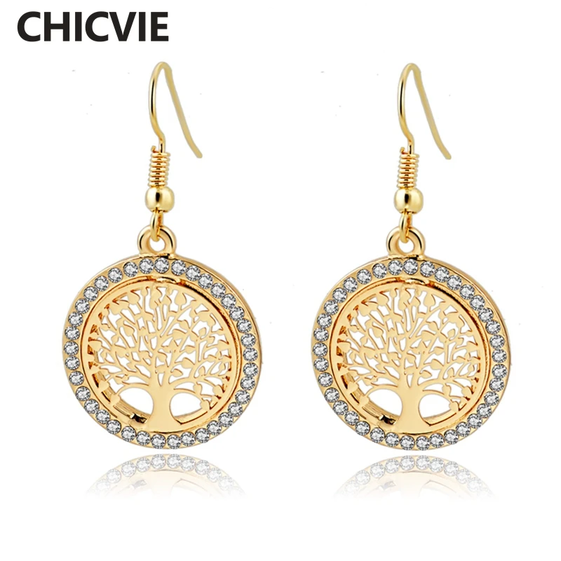 18K Gold Round Tree Dangle Earings Fashion Jewelry Luxury Wedding Vintage Crystal Women Earring Female 2016 Brincos Ser160008105
18K Gold Round Tree Dangle Earings Fashion Jewelry Luxury Wedding Vintage Crystal Women Earring Female 2016 Brincos Ser160008105
