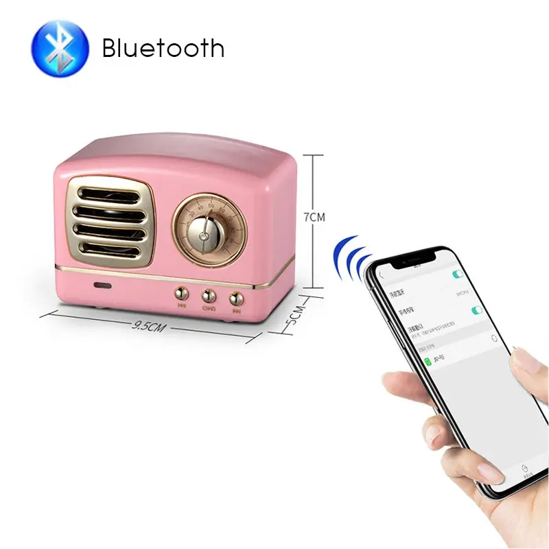 New Mini Portable Bluetooth Speaker Retro Wireless Speaker Radio USB/TF Card Music Player HIFI Subwoofer Speaker 3D Stereo
New Mini Portable Bluetooth Speaker Retro Wireless Speaker Radio USB/TF Card Music Player HIFI Subwoofer Speaker 3D Stereo
