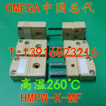 

United States original OMEGA thermocouple plug high temperature 260 degrees K type thermocouple connector HMPW-K-MF