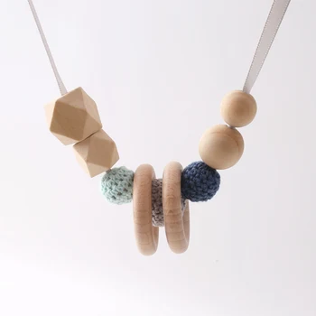 1pc Crochet Beads Breastfeeding Necklace Safe and Natural Wooden Rings Nurse Charms Soothe Baby Teething Necklace Baby Teether
1pc Crochet Beads Breastfeeding Necklace Safe and Natural Wooden Rings Nurse Charms Soothe Baby Teething Necklace Baby Teether