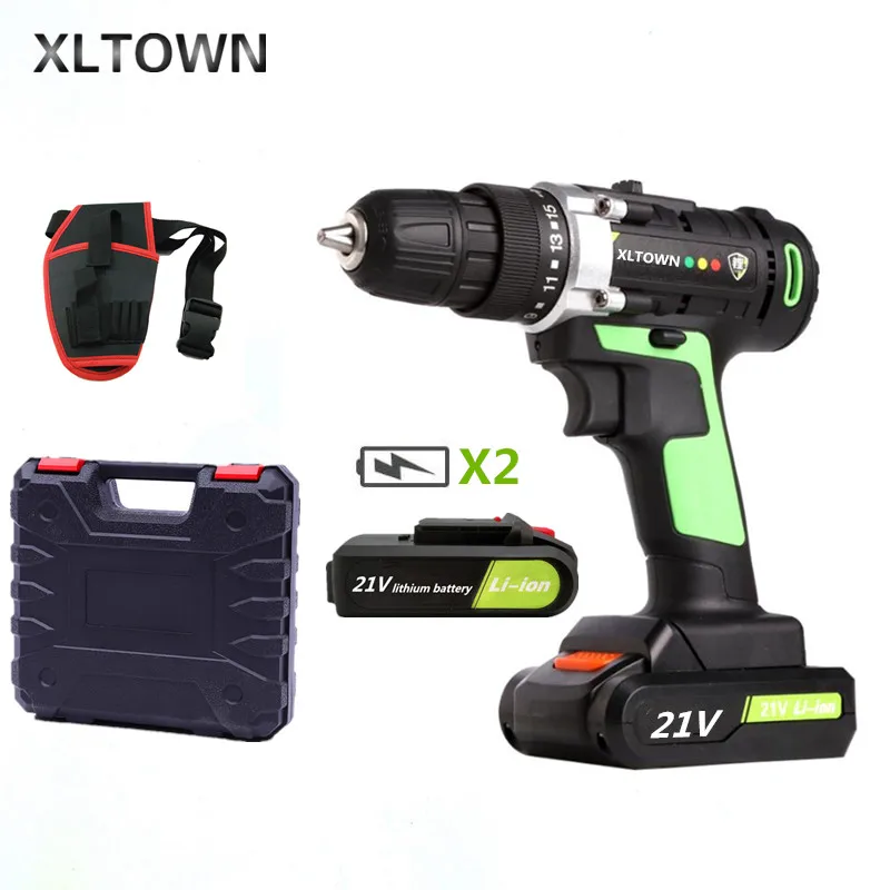 XLTOWN 21v cordless electric screwdriver with 2 battery rechargeable lithium battery Multifunctional electric drill drill bit
XLTOWN 21v cordless electric screwdriver with 2 battery rechargeable lithium battery Multifunctional electric drill drill bit
