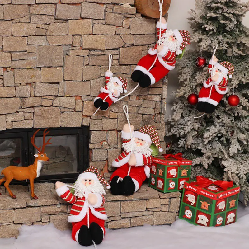 1PC Christmas Trees Hanging Doll Christmas Cloth Doll Pendant Xmas Santa Claus Climbing On Rope Ladder Home Party Decoration
1PC Christmas Trees Hanging Doll Christmas Cloth Doll Pendant Xmas Santa Claus Climbing On Rope Ladder Home Party Decoration