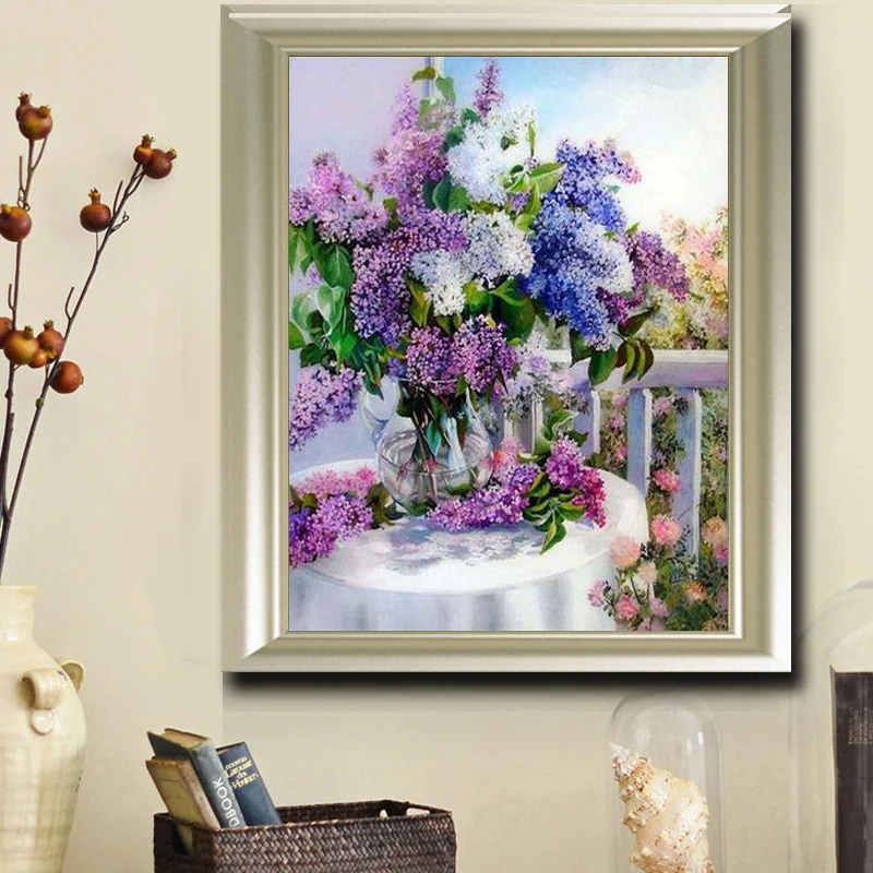 5D DIY Diamond painting Purple Lavender vase Crystal Cross Stitch Set Diamond Embroidery Rhinestone House decor
5D DIY Diamond painting Purple Lavender vase Crystal Cross Stitch Set Diamond Embroidery Rhinestone House decor