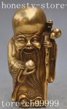Crafts statue China Bronze copper Taoism FengShui old People Longevity God Shouxing Statue Halloween
Crafts statue China Bronze copper Taoism FengShui old People Longevity God Shouxing Statue Halloween