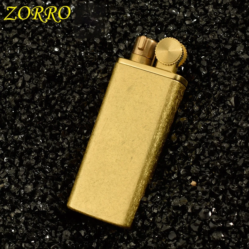 Zorro Vintage Gasoline Lighter Copper Material Oil Petrol Refillable Grinding Wheels Fire Lighter
Zorro Vintage Gasoline Lighter Copper Material Oil Petrol Refillable Grinding Wheels Fire Lighter