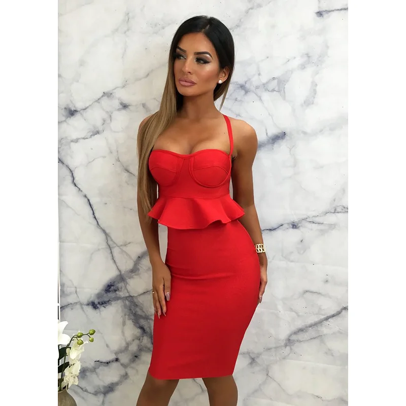 Hot Sale Women Summer 2 Two Sets Sexy Slash Neck Ruffles Short Bandage Dress Sexy Backless Cross 2 Sets Celebrity Party Cocktail
Hot Sale Women Summer 2 Two Sets Sexy Slash Neck Ruffles Short Bandage Dress Sexy Backless Cross 2 Sets Celebrity Party Cocktail