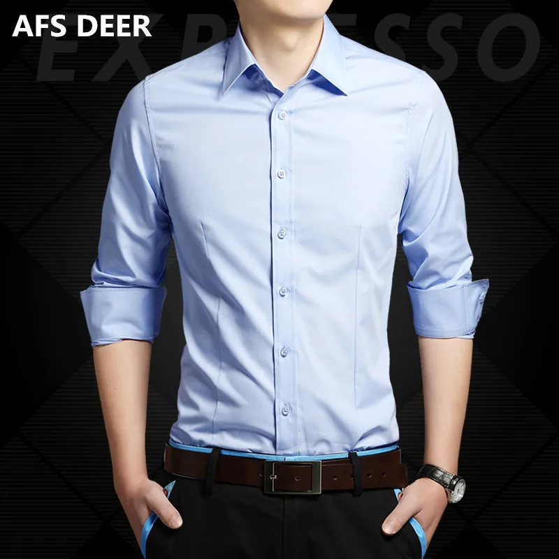 High Quality 2016 New Korean Style Fashion Pure Color Basic Shirt Male Slim Fit Solid Long Sleeve Men Shirts 7Colors M-4XL
High Quality 2016 New Korean Style Fashion Pure Color Basic Shirt Male Slim Fit Solid Long Sleeve Men Shirts 7Colors M-4XL